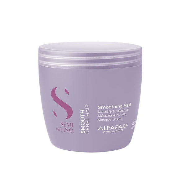 Alfaparf semi di lino smooting mask - maschera districante, che dona controllo e protegge dall'effetto crespo