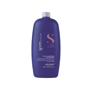 Alfaparf semi di lino blonde anti-yellow low shampoo - neutralizza gli indesiderati riflessi gialli