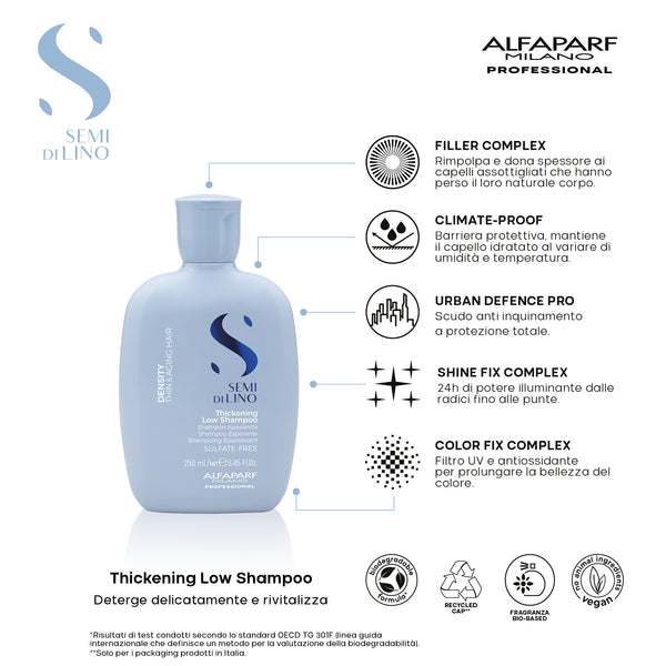 Alfaparf semi di lino density thichening shampoo - shampoo ispessente
