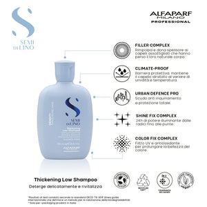 Alfaparf semi di lino density thichening shampoo 250 ml e conditioner 200 ml