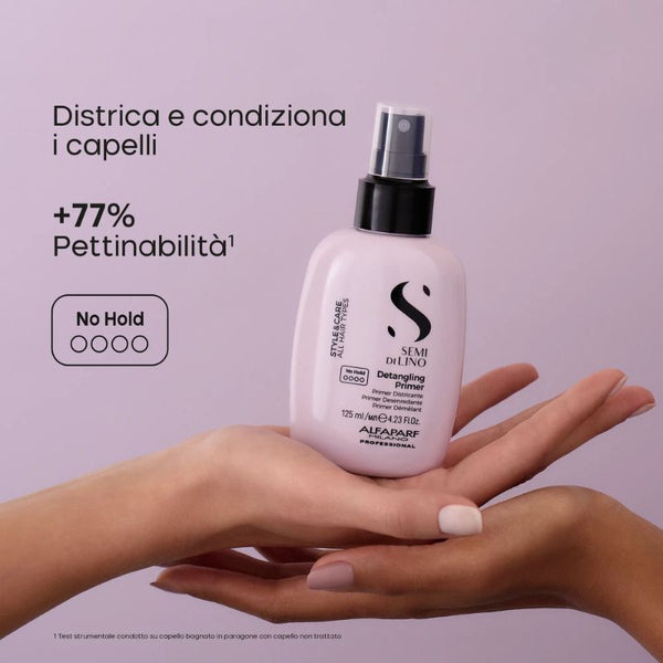 Alfaparf semi di lino style e care detangling primer -  primer che districa, condiziona e riduce l'effetto crespo