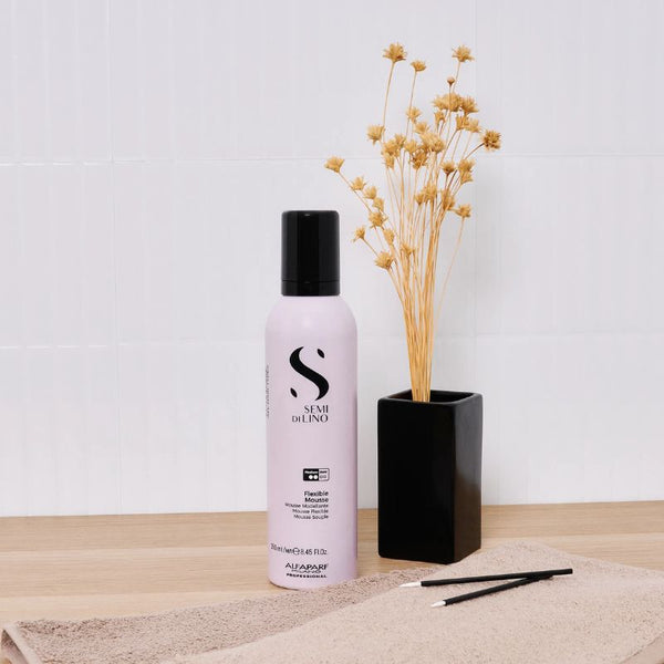 Alfaparf semi di lino style e care flexible mousse - muosse modellante per tutti i tipi di capelli