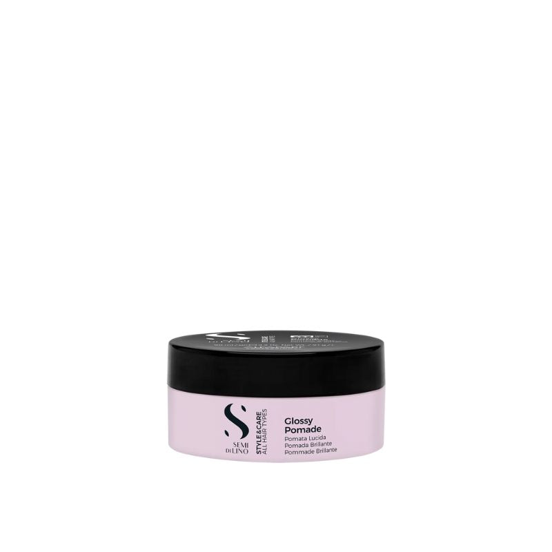 Alfaparf semi di lino style e care glossy pomade - pomata in cera, per look estremamente brillanti. Tenuta forte