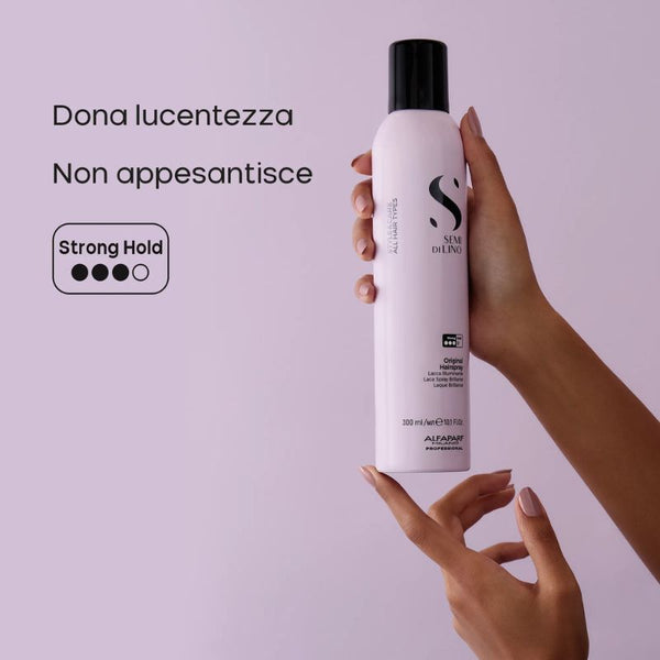 Alfaparf semi di lino style e care original hairspray - lacca spray. Tenuta forte.