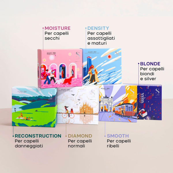 Alfaparf semi di lino diamond holiday kit shampoo 250 ml-conditioner 200 ml e cristalli 15 ml - estrema brillantezza