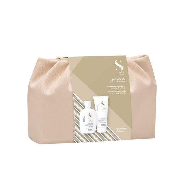 Alfaparf semi di lino Duo Kit diamond shampoo 250 ml e conditioner 200 ml - capelli morbidi e luminosi