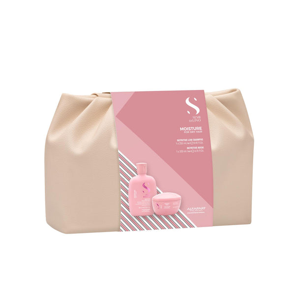 Alfaparf semi di lino Duo Kit moisture shampoo 250 ml e maschera 200 ml - super idratazione per capelli secchi