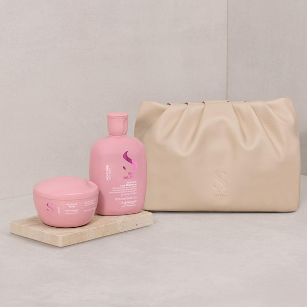 Alfaparf semi di lino Duo Kit moisture shampoo 250 ml e maschera 200 ml - super idratazione per capelli secchi