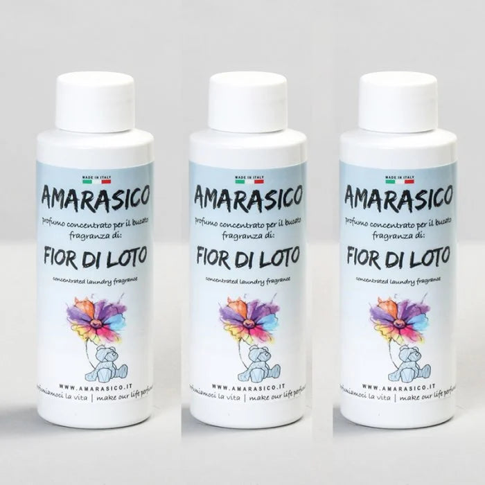 Amarasico essenza per il bucato fiori di loto 100ml - MULTIPACK 3 PZ