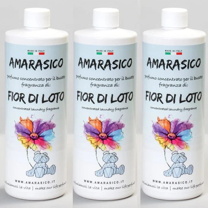 Amarasico essenza per bucato fior di loto 500ml - MULTIPACK 3 PZ