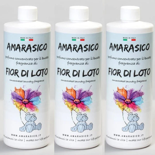 Amarasico essenza per bucato fior di loto 500ml - MULTIPACK 3 PZ