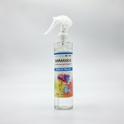 Amarasico spray per tessuti fior di talco