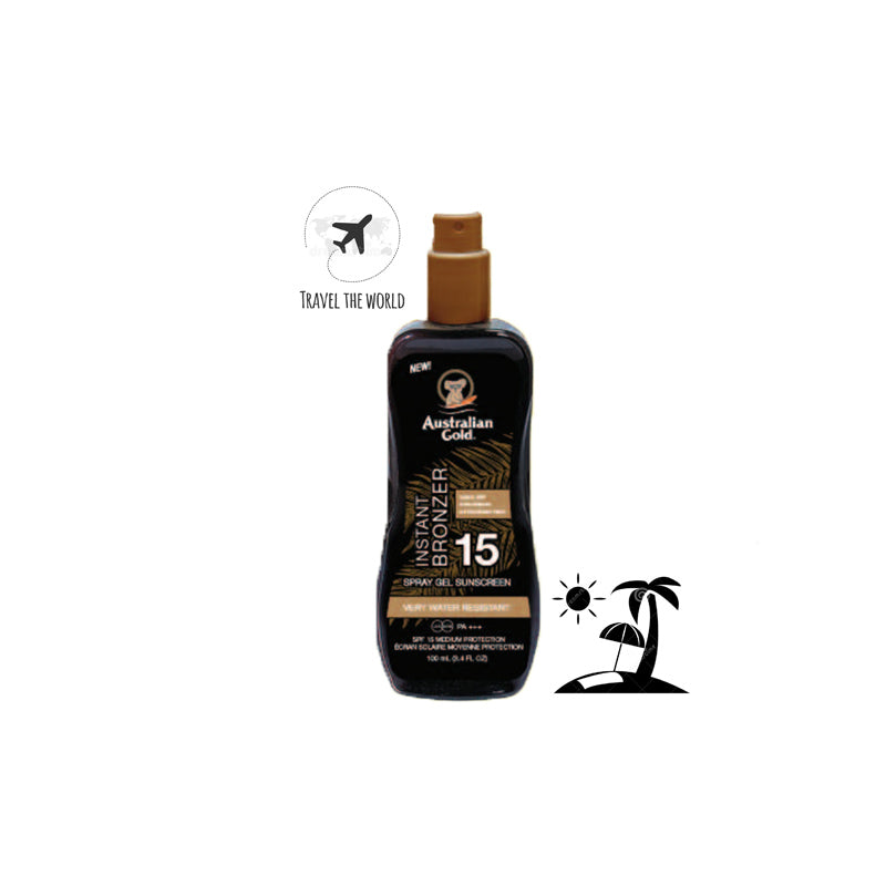 Australian gold instant bronzer spf15 travel size