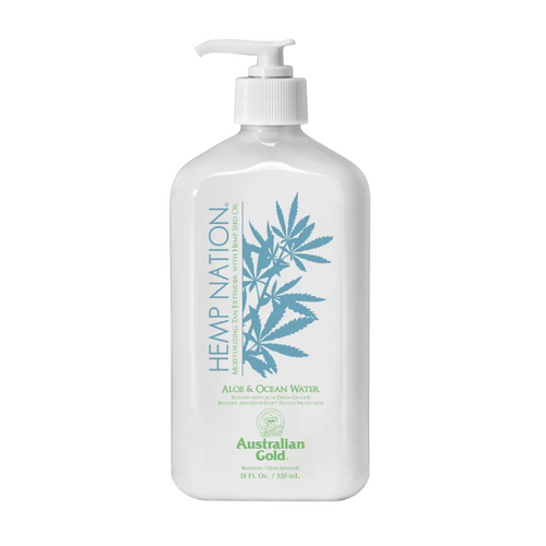 Loción corporal de aloe y agua de océano de Australian Gold Hemp Nation