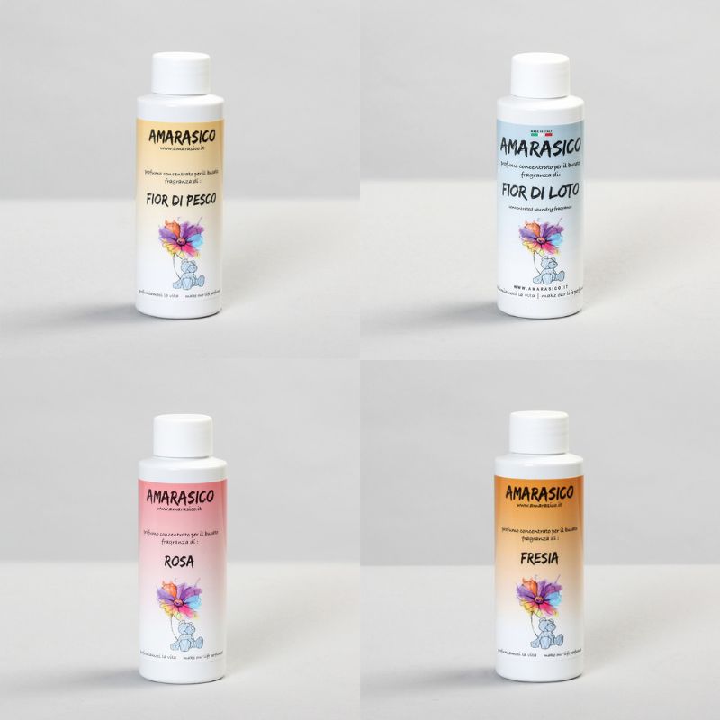 Amarasico bouquet quattro petali - rosa, loto, pesco, fresia 100 ml