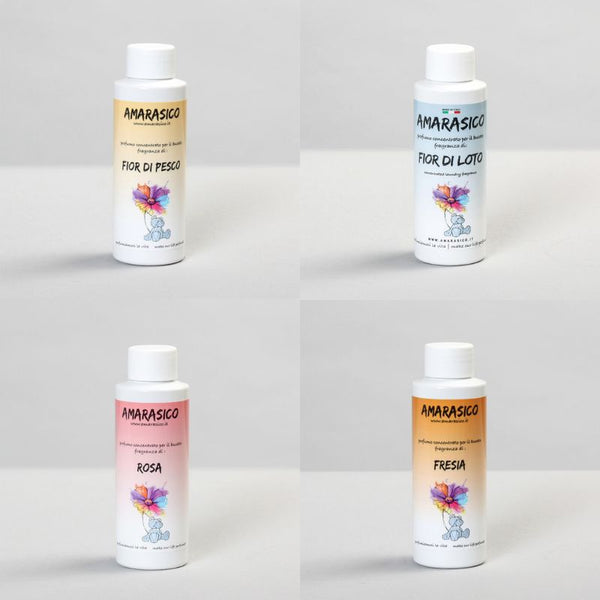 Amarasico bouquet quattro petali - rosa, loto, pesco, fresia 100 ml