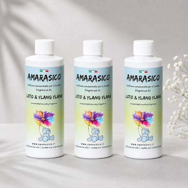Amarasico essenza per bucato loto e ylang ylang 100 ml - Offerta 3 pezzi