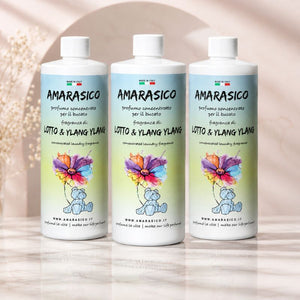 Amarasico essenza per bucato loto e ylang ylang 500 ml - Offerta 3 pezzi