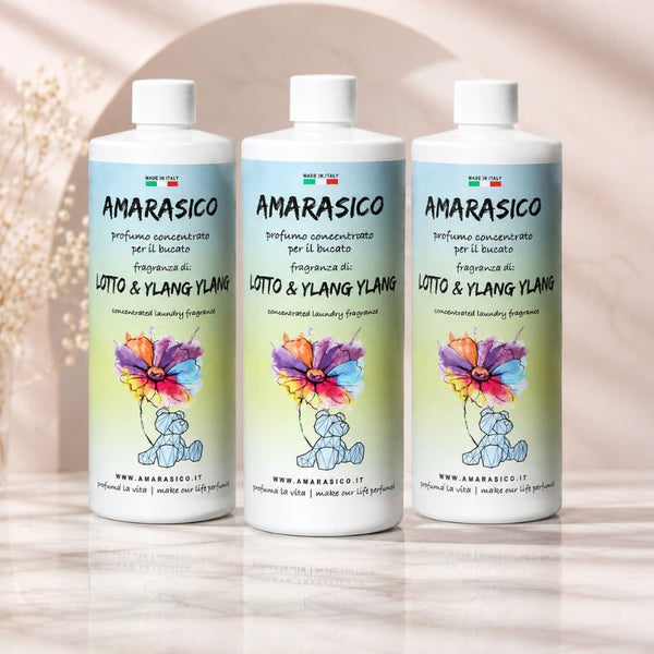 Amarasico essenza per bucato loto e ylang ylang 500 ml - Offerta 3 pezzi