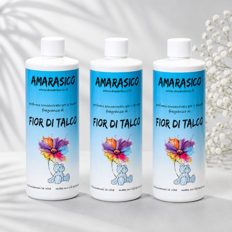 Amarasico essenza per bucato fior di talco 500 ml - Offerta 3 pezzi