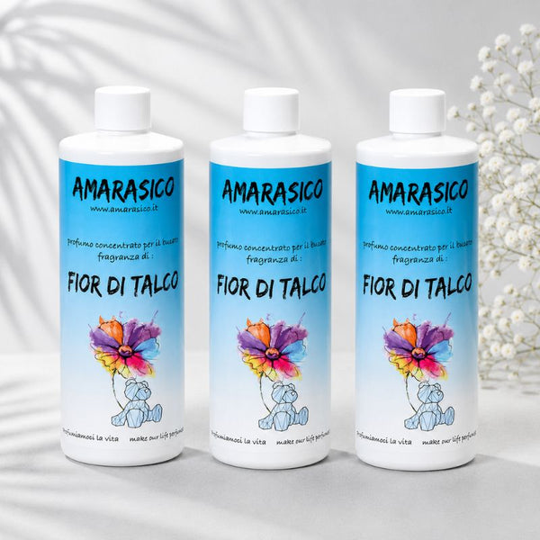 Amarasico essenza per bucato fior di talco 500 ml - Offerta 3 pezzi