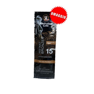 OMAGGIO Australian Gold SPF15 instant bronzer 10 ml bustina