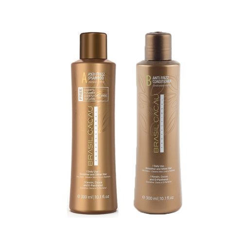 Brasil Cacau Anti-Frizz Kit - Keratin Shampoo and Conditioner