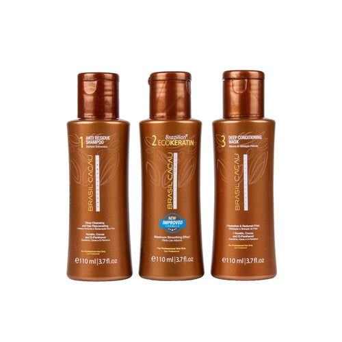 Brasil cacau brazilian ecokeratin kit - trattamento lisciante per capelli normali