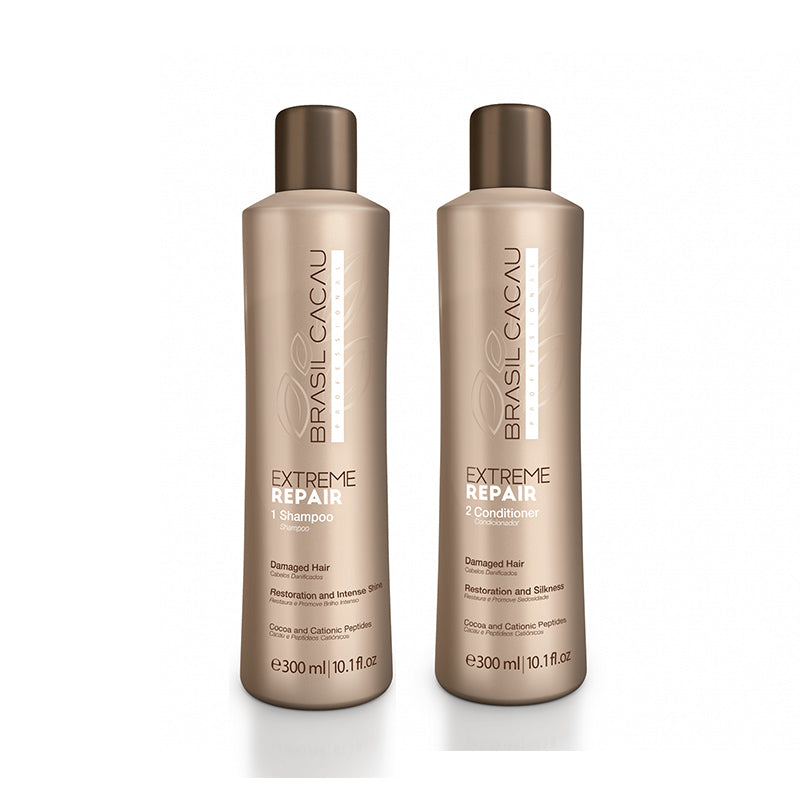 Brasil cacau kit extreme repair - shampoo e conditioner