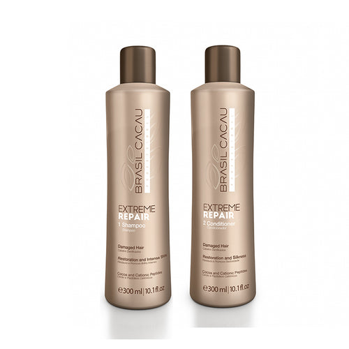 Brasil cacau kit extreme repair - shampoo e conditioner