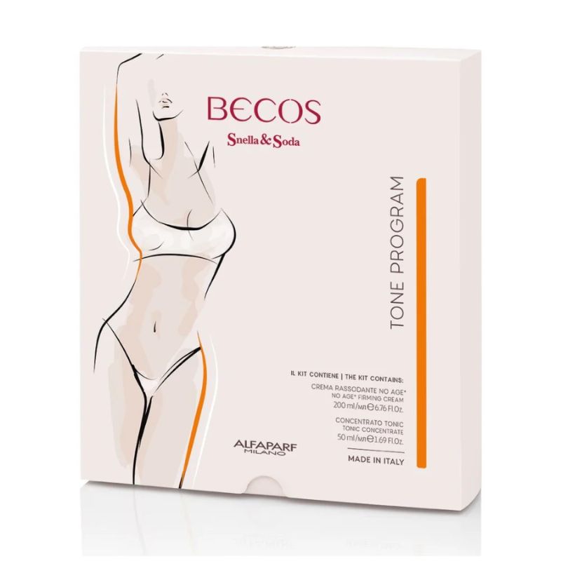 Becos superbody snella & soda kit tone program
concentrato tonic & crema rassodante no age