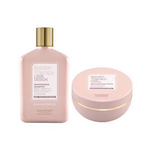 Alfaparf keratin therapy lisse shampoo e mask - mantenimento capelli lisci alla cheratina