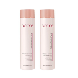 Becos Kit Cleansing Star Latte Detergente 200 ml e Tonico Rivitalizzante 200 ml