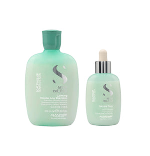 Alfaparf semi di lino scalp renew shampoo calming 250 ml e tonic 125 ml - trattamento lenitivo per cute