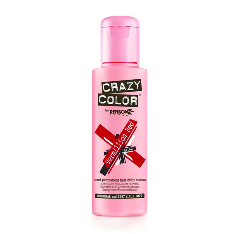 Crazy color 40 vermillion red