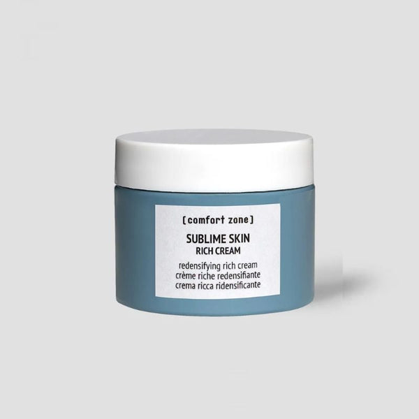 SALDI - Comfort Zone - Sublime Skin - Rich Cream 60 ml e intensive serum refill 30 ml con OMAGGIO Semi di Lino Reparative Shampoo 250 ml + mask 200 ml