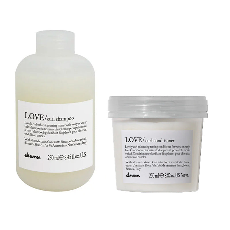 Davines Kit essential definizione del riccio/mosso - love curl shampoo 250 ml e conditioner 250 ml
