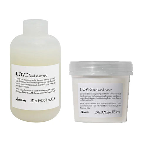 Davines Essential Curl/Wavy Definition Kit - Love Curl Shampoo 250 ml and Conditioner 250 ml