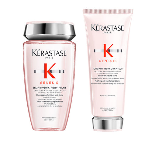 Kerastase genesis rituel capelli fini e grassi tendenti alla caduta - bain hydra-fortifiant 250 ml e fondant 200 ml