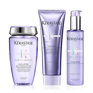 Kerastase blond absolu rituel - bain lumiere 250 ml - cicaflash 200 ml and cicaplasme 150 ml