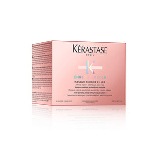 Kerastase chroma masque filler - maschera anti-porosità e di riempimento profondo per capelli medi/spessi colorati