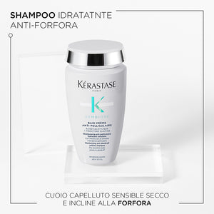 Kerastase symbiose bain creme anti-pelliculaire - shampoo anti-forfora per cuoio capelluto sensibile secco