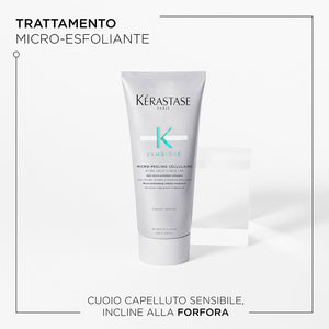 Kerastase symbiose micro peeling cellulaire - trattamento micro-esfoliante per cute sensibile, incline alla forfora