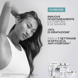 Kerastase symbiose rituel - bain purete 250 ml - masque revitalisant 200 ml - trattamento antiforfora per cuoio capelluto grasso