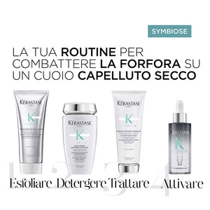 Kerastase symbiose rituel - bain creme 250 ml - fondant apaisant 200 ml - trattamento antiforfora per cuoio capelluto secco