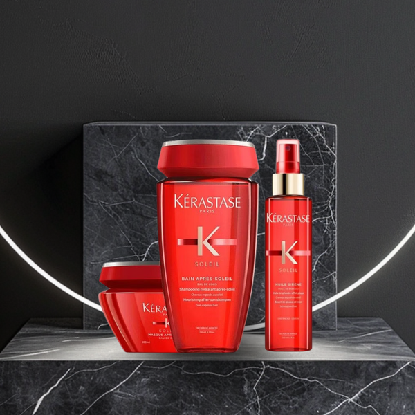 Kerastase soleil rituel bain 250 ml - masque 200 ml e huile sirene 150 ml + bag omaggio