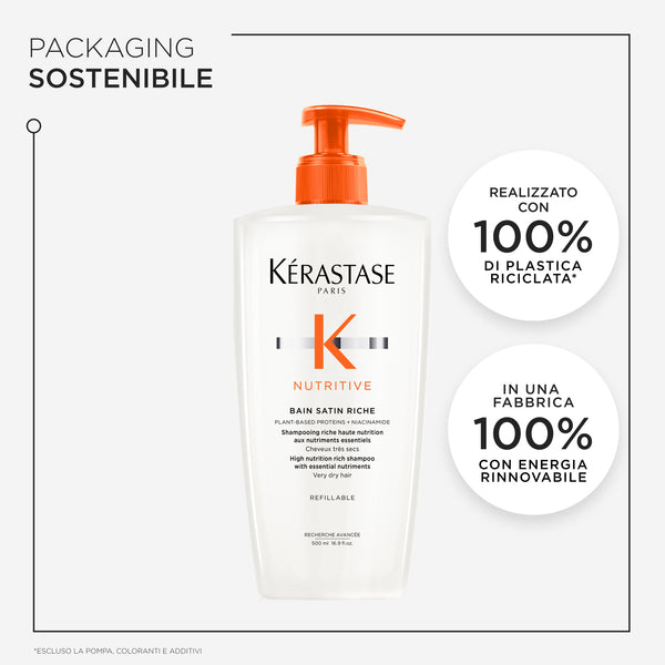 Kerastase nutritive bain satin riche - shampoo for dry/very dry medium to thick hair