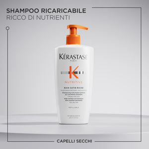 Kerastase nutritive bain satin riche - shampoo for dry/very dry medium to thick hair