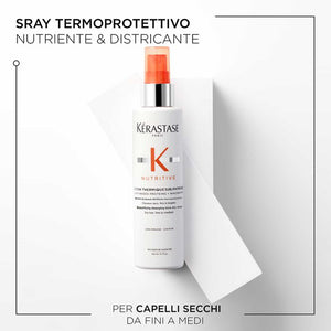 Kerastase nutritive lotion thermique sublimatrice - spray di bellezza districante protettore per capelli secchi