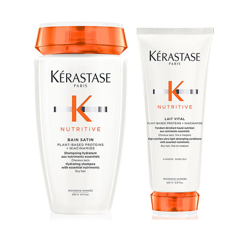 Kerastase nutritive ritual - bain satin 250 ml - lait vital 200 ml